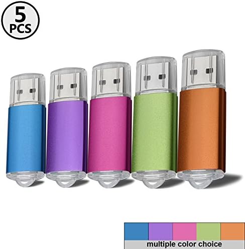 U07STORE 8GB USB Flash Drive Colorful Flash Drive ( 5 mixed color: Blue,Purple,Pink,Green,Orange )
