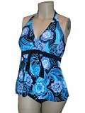 Womens Plus Size Tankini Bikini Briefs Swimsuit - 2 Piece - Multiple Prints 18-24