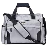 Eddie Bauer Davenport Duffle Diaper Bag - Silver by Eddie Bauer