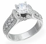 NEW DIAMOND WHITE GOLD LADIES RING