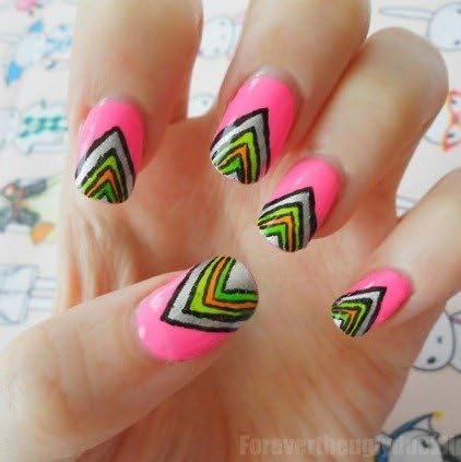 Nail Ritz Professional Nail Art Pens NEON KIT | Includes: 10 Colors **PLUS** 12 Colors of Nail Art Rhinestone Glitter Gems