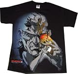 Metal Gear Solid 4: Old Snake Big Snake Face Black T Shirt
