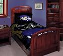 Baltimore Ravens NFL Style Twin/Full 72x86 Comforter Set - NFL Football