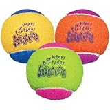 KONG Air Dog Squeakair Birthday Balls Dog Toy, Medium, Colors Vary (3 Balls)