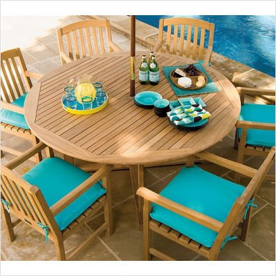 Chadwick Round Patio Dining Set Size: 48"
