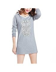 Cotton Long Sleeves Party Dress/Mini Dress 