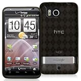 Smoke Grey Argyle Flexible TPU Cover Skin Phone Case for the HTC ThunderBol ....