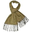 Men's Cashmere Feel Acrylic Herringbone Twill Weave Tassels Ends Long Scarf - Various Colors