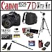 Canon EOS 7D 18.0 MP Digital SLR Camera Advanced Starter Holiday Kit with EF-S 18-135mm f/3.5-5.6 IS, Backpack, 16Gb CF Memory card, Extra LP-E6 Battery with Charger, Opteka Tripod and Monopod and Much More