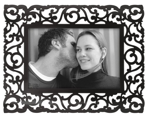 Black Scroll-Metal Picture Frame 4x6\
