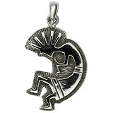 Kokopelli - Sterling Silver Pendant Necklace