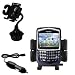 Blackberry 8700g Car Cup Holder with Car Charger - Uses Gomadic TipExchange