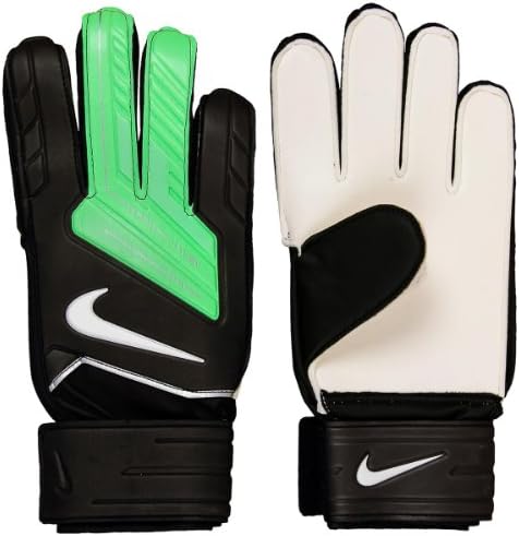 NIKE GOALKEEPER MATCH GLOVES - BLACK/LIME (SIZE 10)