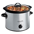 Crock-Pot SCR300SS 3-Quart Round Manual Slow Cooker, Stainless Steel