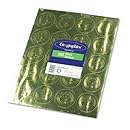 Geographics Gold Embossed Foil Seal, 100 per Pack (20014)