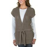 Mossimo Black: Open-Stitch Wrap Sweater - Spice Latte