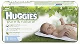 Huggies Pure & Natural Diapers, Size 1, 33-Count (Pack of 4)