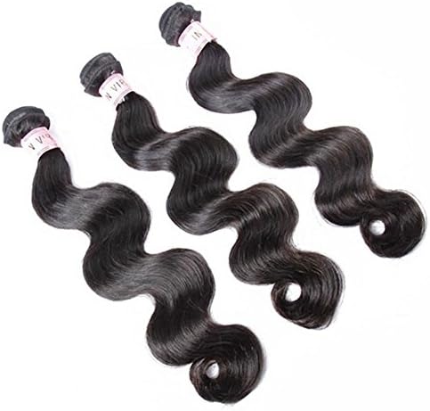 CoolFar 10"12"14" 7A Peruvian hair weft body wave remy hair virgin human hair 3 bundles 300 gram natural black remi hair weft