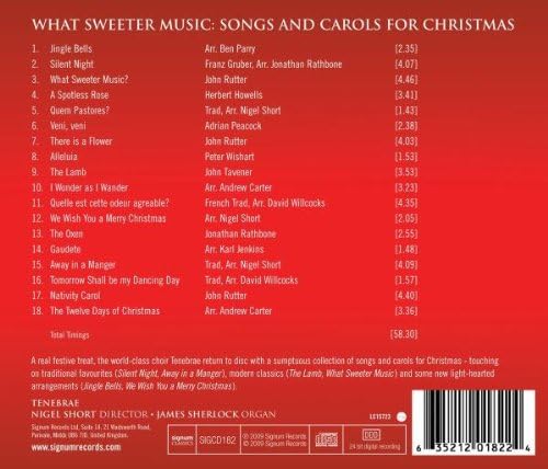What Sweeter Music: Songs &amp; Carols Christmas