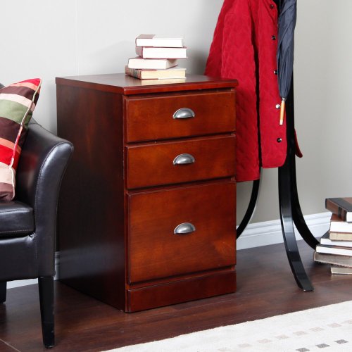 Valona Custom Three Drawer Filing Cabinet - Dark Cherry On Sale