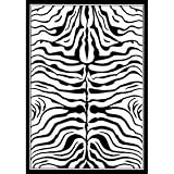 8x11 Contemporary Animal Print Modern Zebra Area Rug