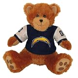Basic Fun 14 Sitting NFL Bruiser Bear - San Diego Chargers