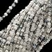Czech Seed Beads Mix 11/0 Grey Mist Iris White Silver One Half Hank