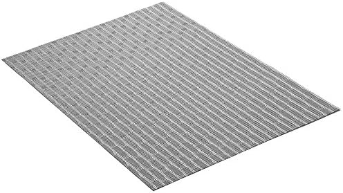 High Quality Jacquard Woven PVC Placemats Set of 4 (Silver)
