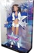 Barbie Pink Label Collector Series 12 Inch Doll - America's Sweethearts Dallas Cowboys Cheerleaders Doll with Shirt, Vest, Shorts, Boots, Earrings, Poms, Doll Stand and Certificate of Authenticity (Brunette - M2318)