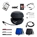 Skque Blaue und Schwarze Neopren Tasche Case Schutzhülle + Water Splash Resistance Case Wasserwiderstandsfähige Tasche Schutzhülle + 2er Pack Displayschutzfolie + 3er Pack Touchscreen Stylus Stift (rot,schwarz,silber) + Schwarzes Micro USB Kabel + Schwarze Kopfhörer Ohrhörer mit Mikrofon + Fishbone Halter für Kopfhörer + 3.5mm Stereo Audio Kabel + Mini Hamburger Lautsprecher in schwarz für Amazon Kindle Fire 7 Zoll Tablet PC bei amazon kaufen