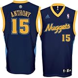 Carmelo Anthony Youth Jersey: adidas Navy Replica #15 Denver Nuggets Jersey