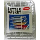 3 Drawer Metal Letter Basket