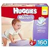 Huggies Little Movers Diapers Economy Plus, Size 4, 160 Count (packaging may vary)