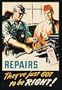 Buyenlarge 15417-9CG12 Repairs - They've just Got to be Right! 12x18 Giclee on canvas