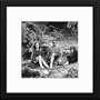 Tarzan Custom Framed And Matted B&W Photo (Johnny Weissmuller Maureen O'Sullivan) Total Size: 20x20 Inches