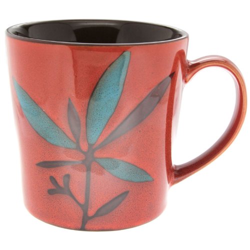 20 oz Red Ceramic Cup Decorative Coffee Mug