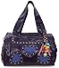 Womens Designer Inspired Purple Heart Stud Bowling Handbag