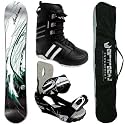 AIRTRACKS SNOWBOARD SET - BOARD SKETCH WIDE - SOFTBINDUNG STAR PRO - SOFTBOOTS - SB BAG