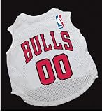 Officially Licensed by the NBA - Chicago Bulls Dog Basketball Jersey- Small
