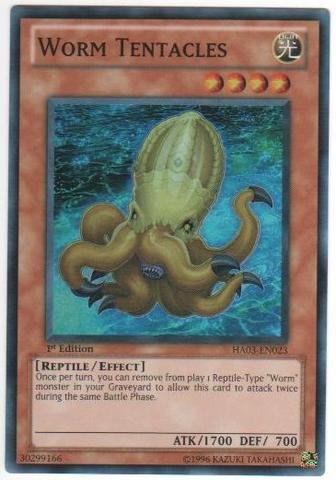 Yu-Gi-Oh - Worm Tentacles HA03-EN023 - Hidden Arsenal 3 - 1st Edition - Super Rare Yu-Gi-Oh - Worm Tentacles HA03-EN023 - Hidden Arsenal 3 - 1st Edition - Super Rare