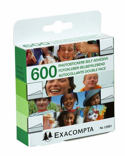 Exacompta - Accessoires - Boîte de 600 autocollants double-face pour photos