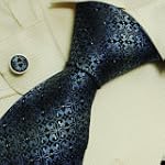 Blue Pattern Mens Ties Lot Midnightblue Florals Boyfriend's Gift Handmade Silk Tie Cuff Links Set 6609