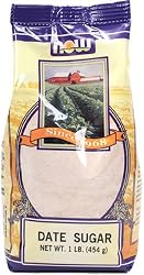 NOW Foods Date Sugar,  16 Ounce Bags (Pack of 4)