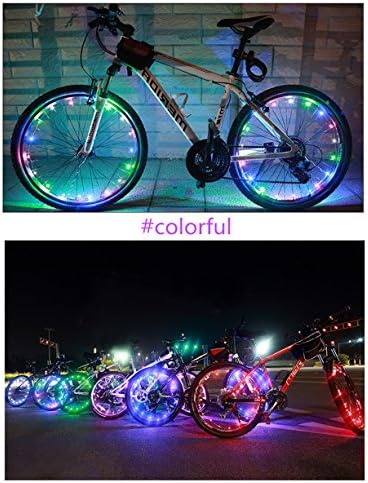 LEADBIKE Waterproof Led Bicycle Bike Safety Wheel Lights (#colorful)