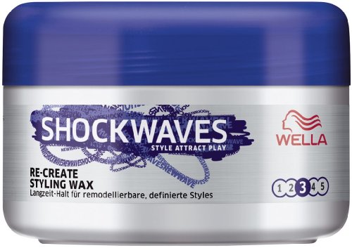 Shockwaves Re-Create Styling Wax, 3er Pack (3 