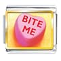Heart Bite Me Photo Italian Charms