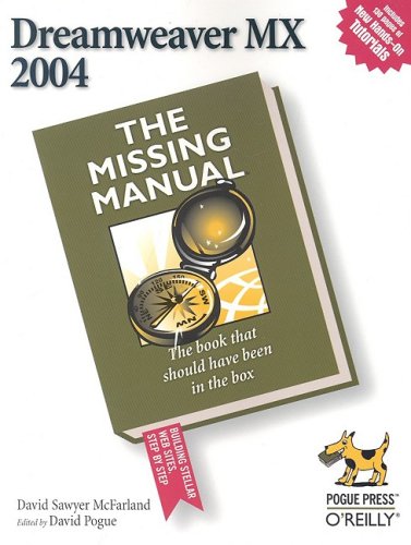 Image of: Dreamweaver MX 2004: The Missing Manual