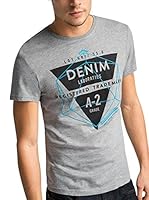 edc by Esprit Camiseta Manga Corta 2 Col AW Tee (Gris)