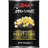 Libby's Gourmet Gold & White Whole Kernel Corn, 15 Ounce Cans (Pack of 12)