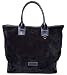 Dooney & Bourke Black Suede Bella Shopper Tote Bag Handbag Purse